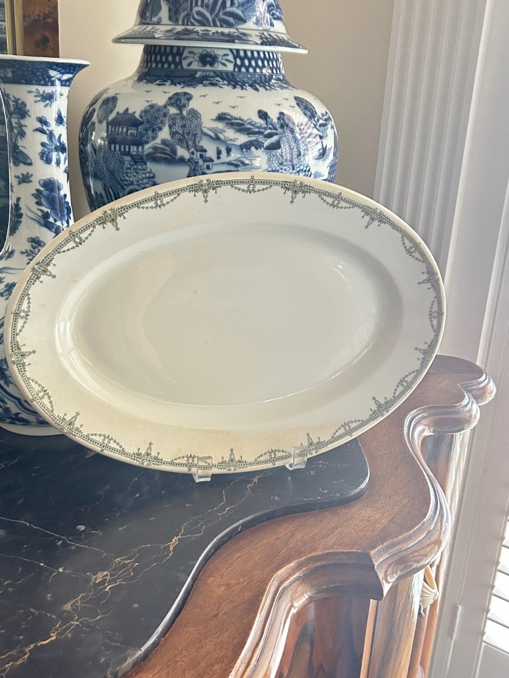 Vintage Mayer China Platter “Edgewood” Pattern